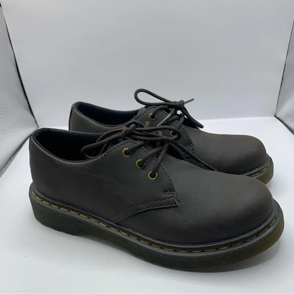 Dr Martens Ambassador Oxford Shoes Brown Size big kids US 2 - Picture 8 of 9